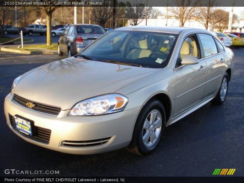 Gold Mist Metallic / Neutral 2010 Chevrolet Impala LT