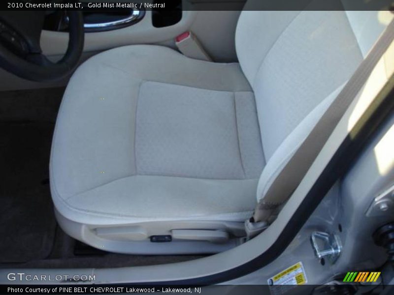 Gold Mist Metallic / Neutral 2010 Chevrolet Impala LT