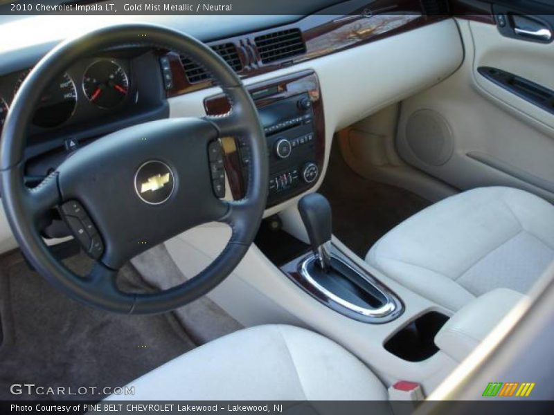 Gold Mist Metallic / Neutral 2010 Chevrolet Impala LT