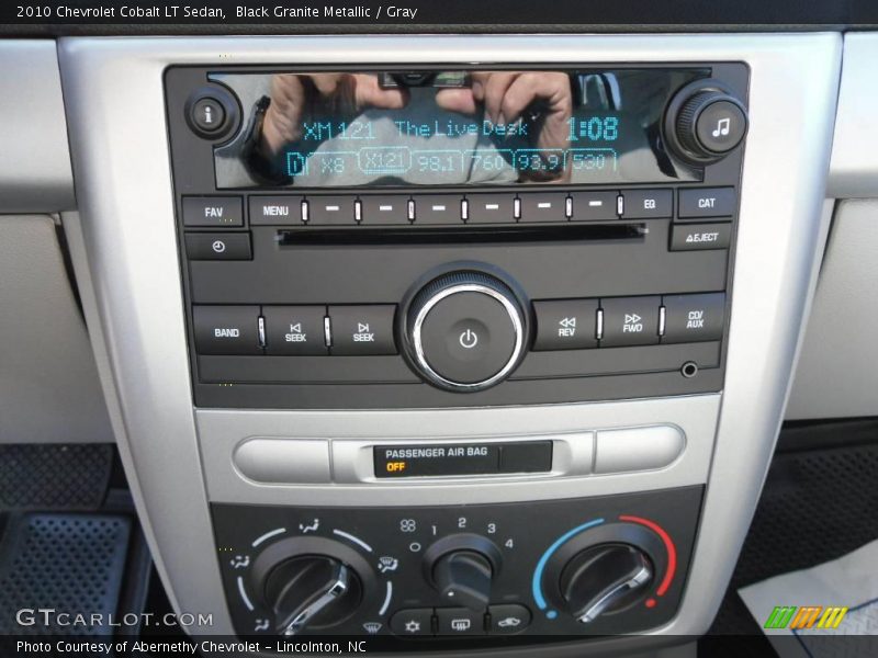 Black Granite Metallic / Gray 2010 Chevrolet Cobalt LT Sedan