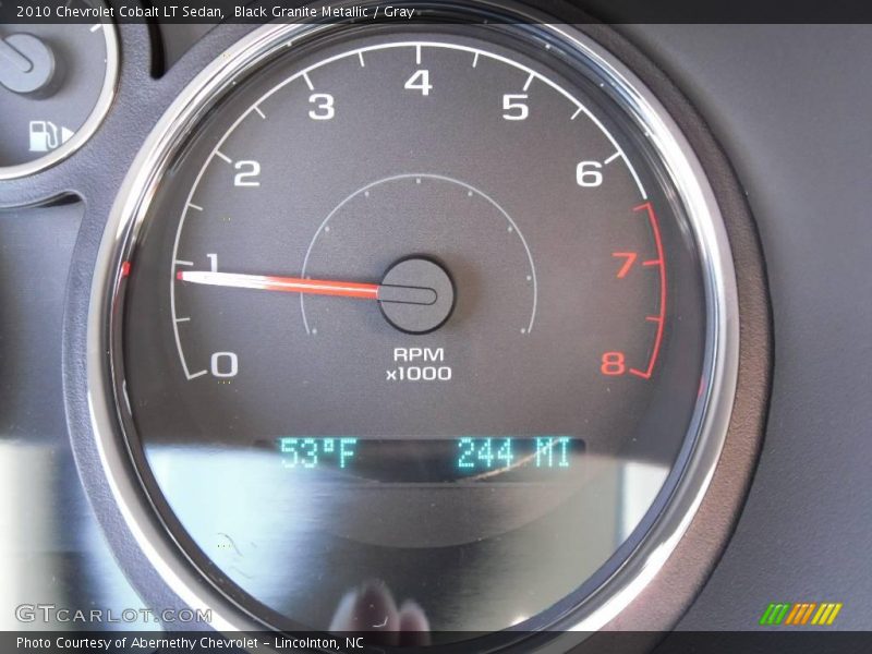 Black Granite Metallic / Gray 2010 Chevrolet Cobalt LT Sedan