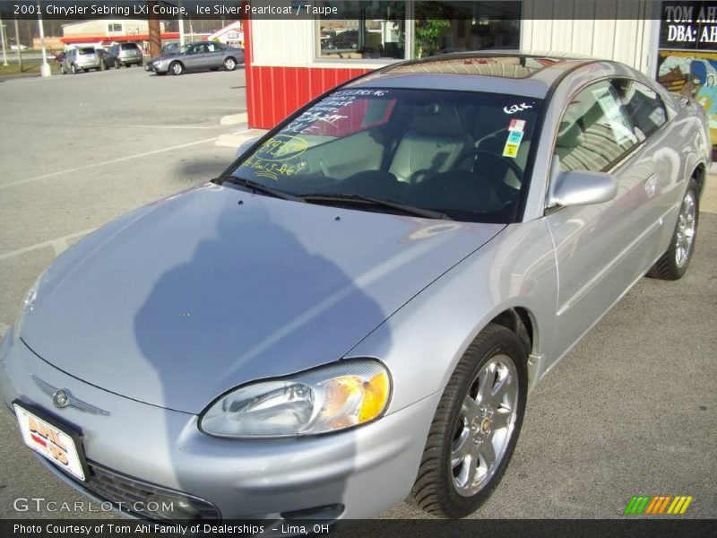 Ice Silver Pearlcoat / Taupe 2001 Chrysler Sebring LXi Coupe