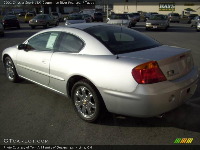 Ice Silver Pearlcoat / Taupe 2001 Chrysler Sebring LXi Coupe