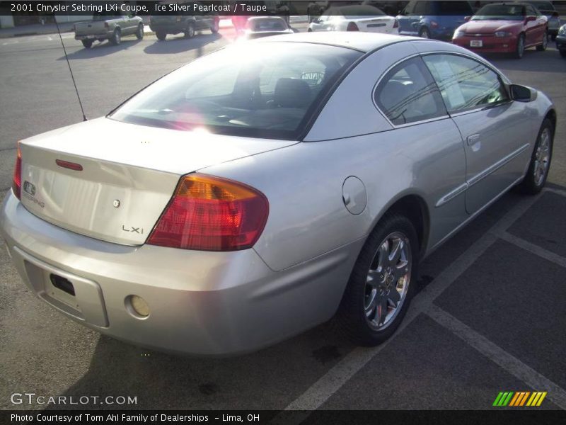 Ice Silver Pearlcoat / Taupe 2001 Chrysler Sebring LXi Coupe