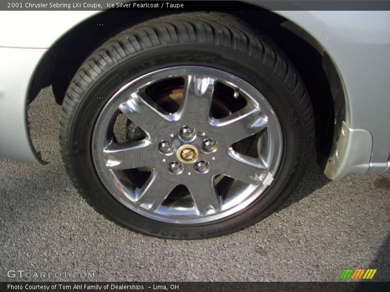 Ice Silver Pearlcoat / Taupe 2001 Chrysler Sebring LXi Coupe