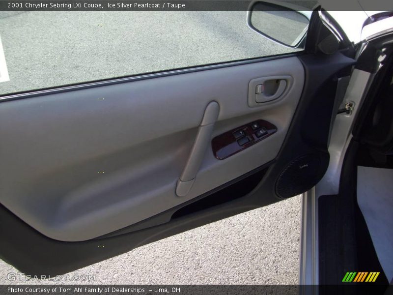 Ice Silver Pearlcoat / Taupe 2001 Chrysler Sebring LXi Coupe