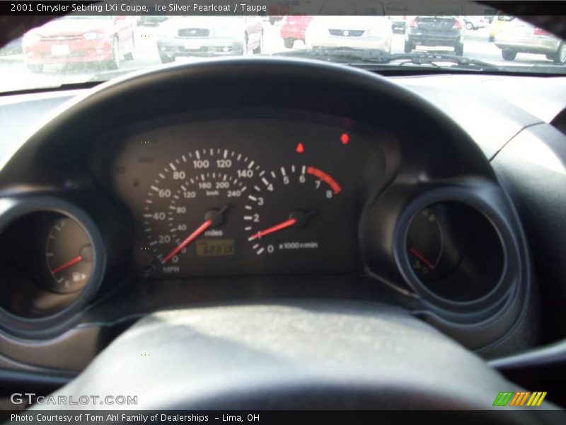 Ice Silver Pearlcoat / Taupe 2001 Chrysler Sebring LXi Coupe