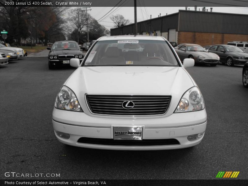 Crystal White / Ivory 2003 Lexus LS 430 Sedan
