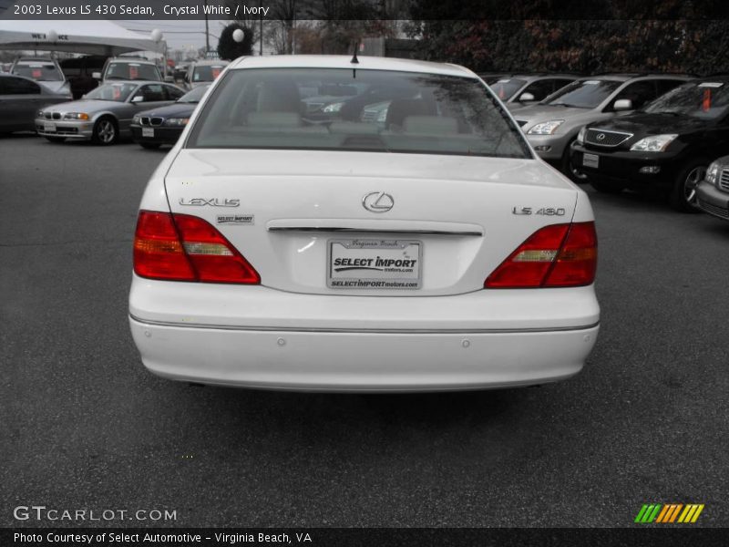 Crystal White / Ivory 2003 Lexus LS 430 Sedan