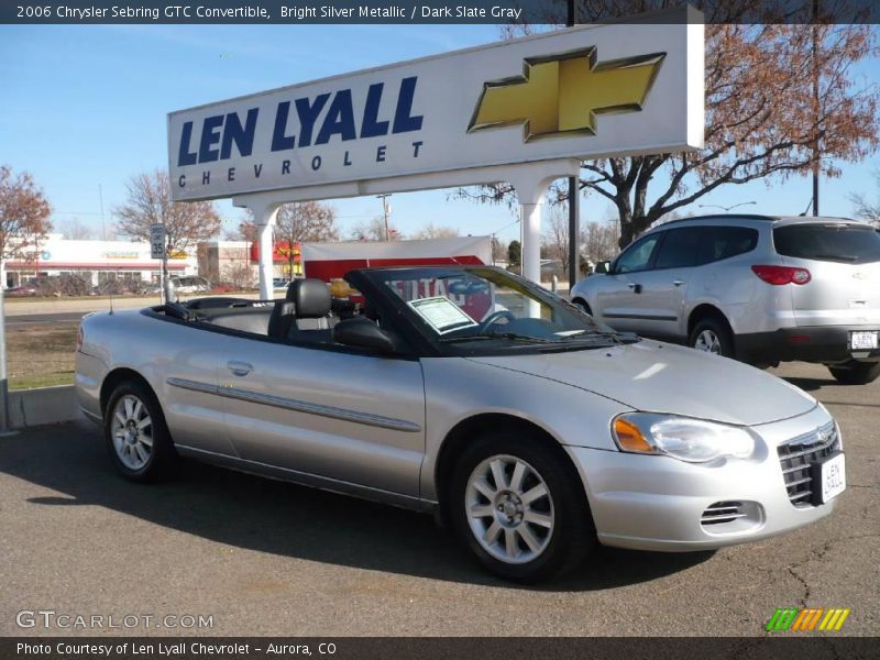 Bright Silver Metallic / Dark Slate Gray 2006 Chrysler Sebring GTC Convertible