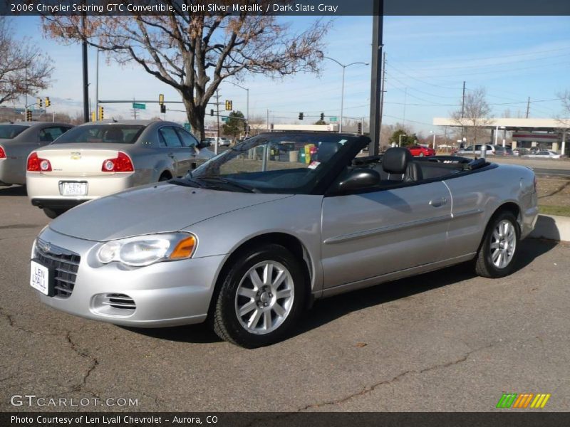 Bright Silver Metallic / Dark Slate Gray 2006 Chrysler Sebring GTC Convertible