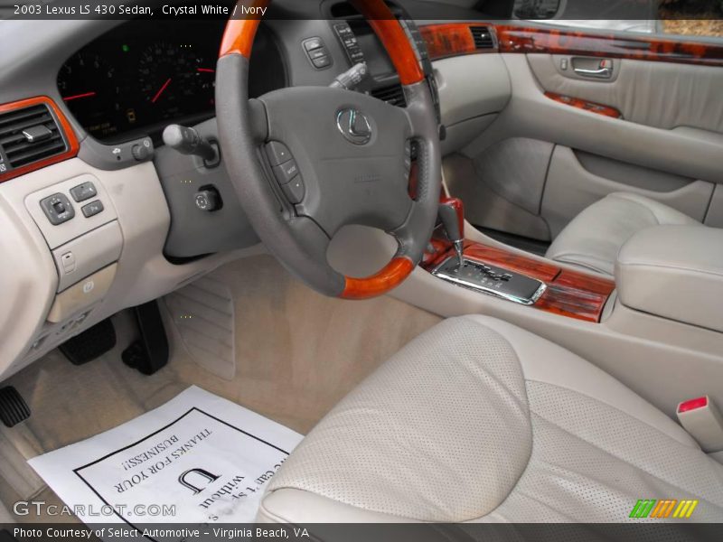 Crystal White / Ivory 2003 Lexus LS 430 Sedan