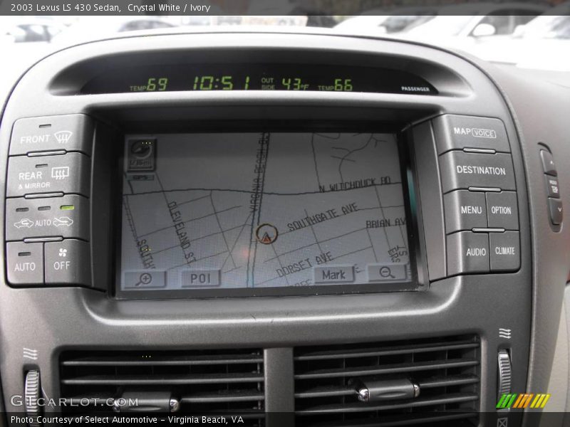 Crystal White / Ivory 2003 Lexus LS 430 Sedan