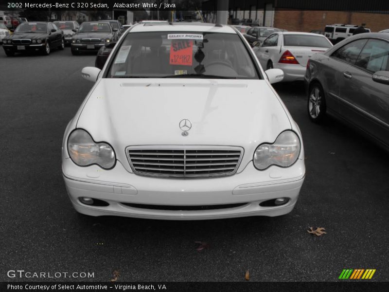 Alabaster White / Java 2002 Mercedes-Benz C 320 Sedan