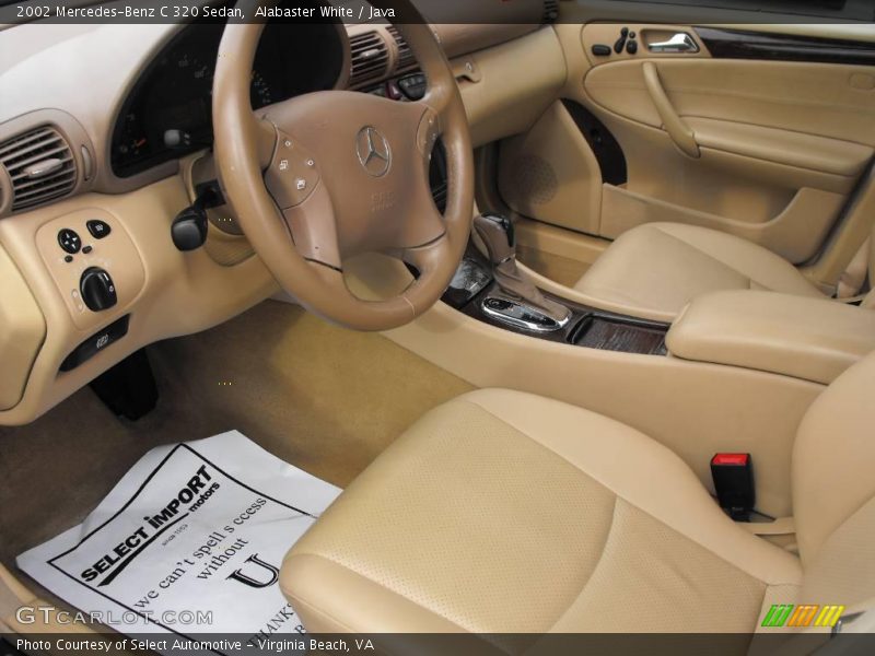 Alabaster White / Java 2002 Mercedes-Benz C 320 Sedan