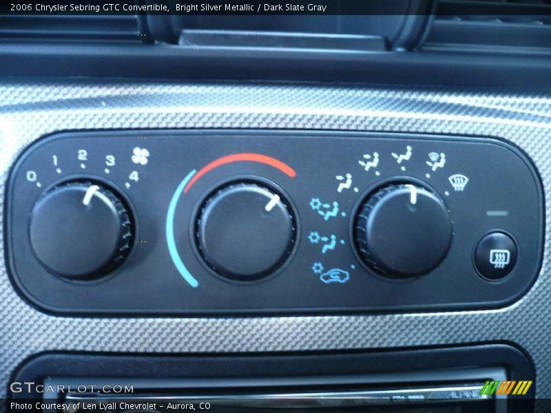 Bright Silver Metallic / Dark Slate Gray 2006 Chrysler Sebring GTC Convertible