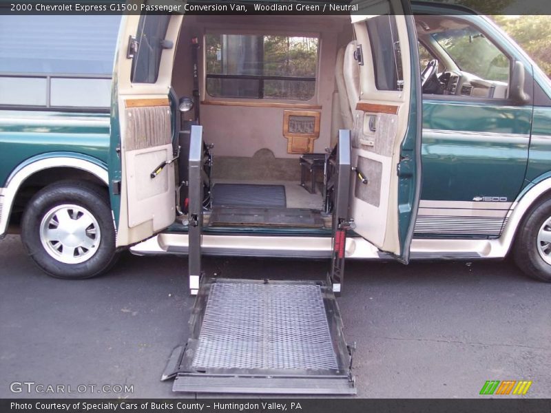 Woodland Green / Neutral 2000 Chevrolet Express G1500 Passenger Conversion Van