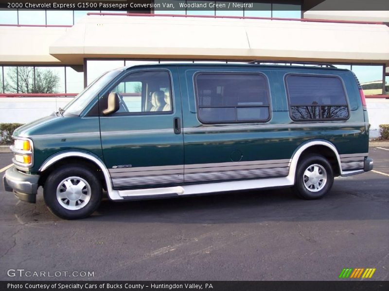 Woodland Green / Neutral 2000 Chevrolet Express G1500 Passenger Conversion Van