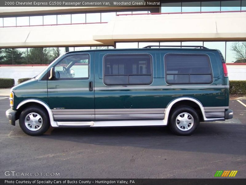 Woodland Green / Neutral 2000 Chevrolet Express G1500 Passenger Conversion Van