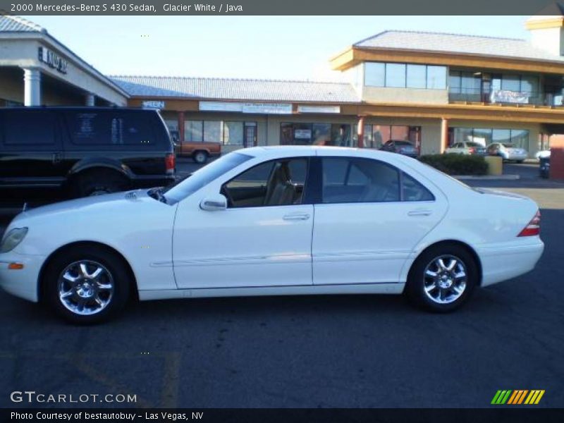 Glacier White / Java 2000 Mercedes-Benz S 430 Sedan