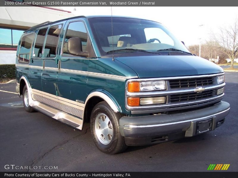 Woodland Green / Neutral 2000 Chevrolet Express G1500 Passenger Conversion Van