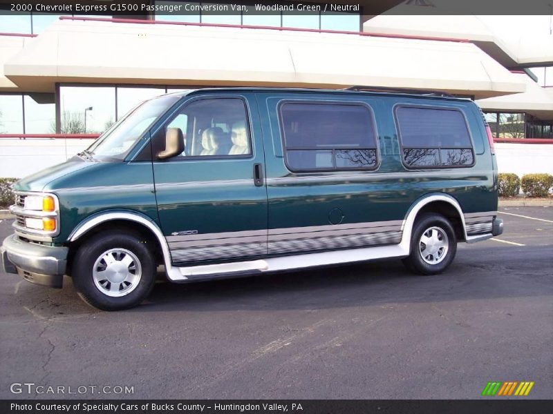Woodland Green / Neutral 2000 Chevrolet Express G1500 Passenger Conversion Van