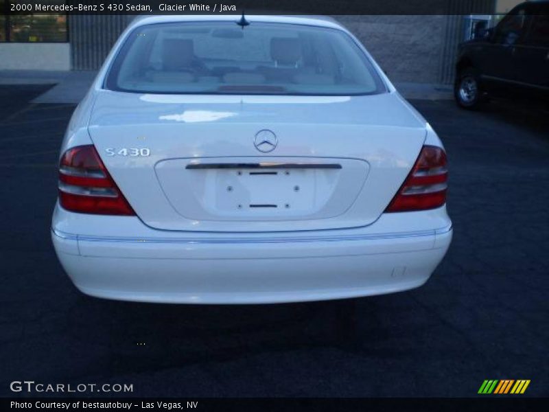 Glacier White / Java 2000 Mercedes-Benz S 430 Sedan