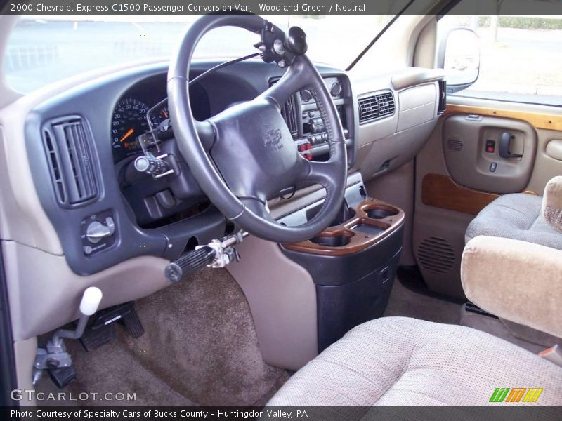 Woodland Green / Neutral 2000 Chevrolet Express G1500 Passenger Conversion Van