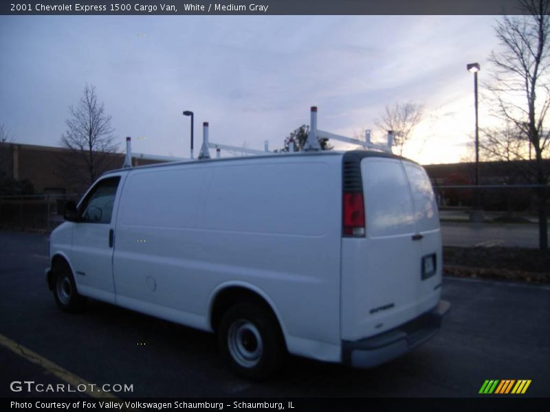 White / Medium Gray 2001 Chevrolet Express 1500 Cargo Van