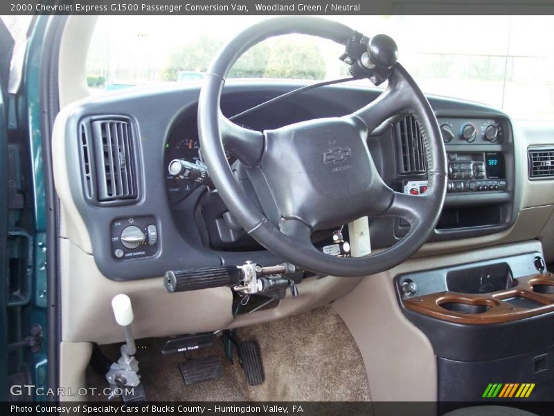 Woodland Green / Neutral 2000 Chevrolet Express G1500 Passenger Conversion Van