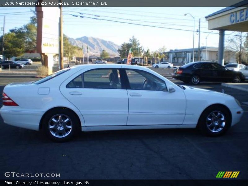 Glacier White / Java 2000 Mercedes-Benz S 430 Sedan