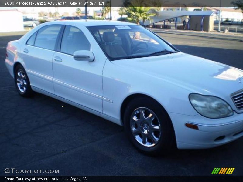 Glacier White / Java 2000 Mercedes-Benz S 430 Sedan