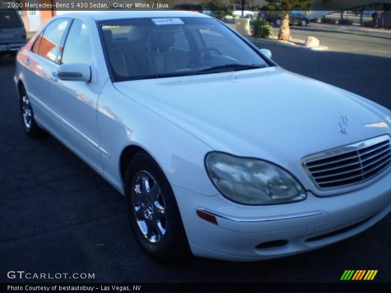 Glacier White / Java 2000 Mercedes-Benz S 430 Sedan