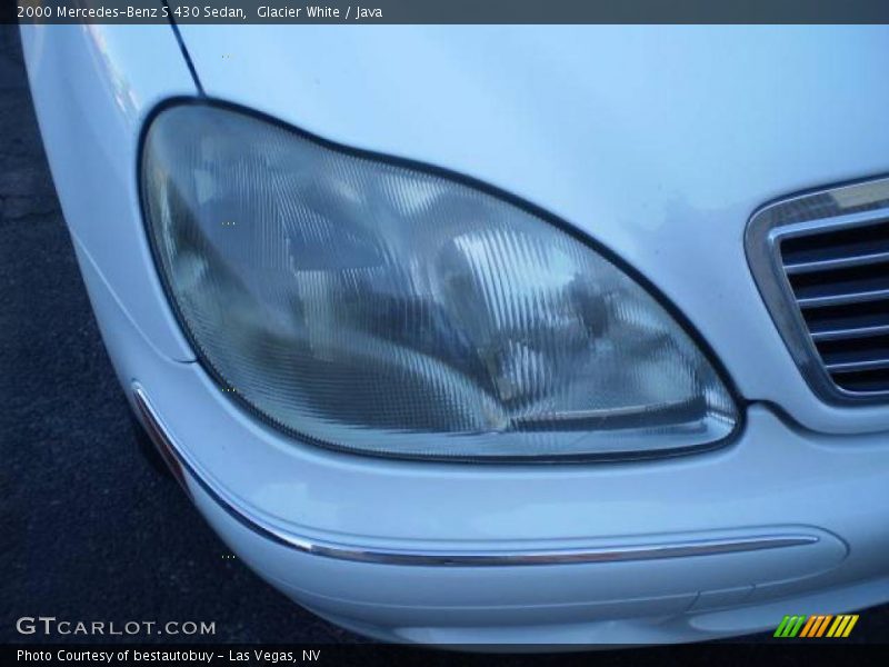 Glacier White / Java 2000 Mercedes-Benz S 430 Sedan