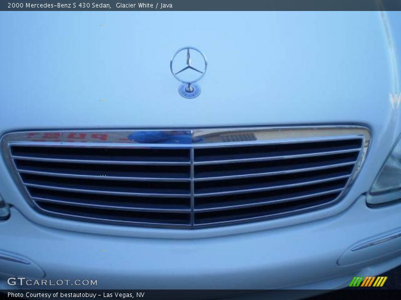 Glacier White / Java 2000 Mercedes-Benz S 430 Sedan