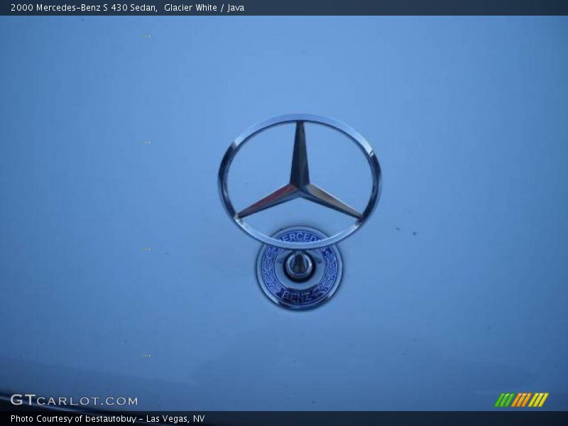 Glacier White / Java 2000 Mercedes-Benz S 430 Sedan