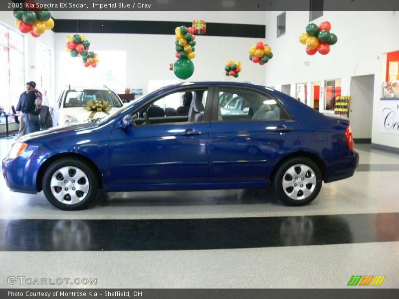 Imperial Blue / Gray 2005 Kia Spectra EX Sedan