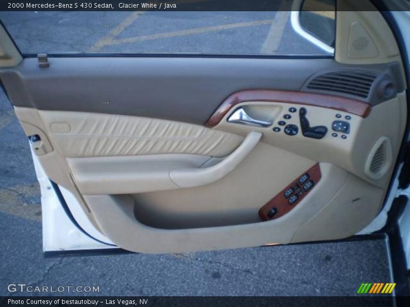 Glacier White / Java 2000 Mercedes-Benz S 430 Sedan