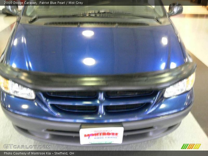 Patriot Blue Pearl / Mist Grey 2000 Dodge Caravan