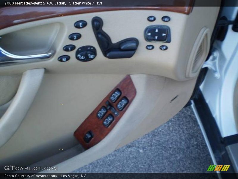 Glacier White / Java 2000 Mercedes-Benz S 430 Sedan