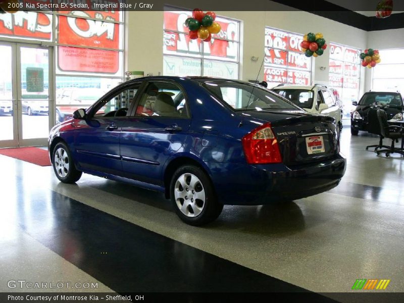 Imperial Blue / Gray 2005 Kia Spectra EX Sedan