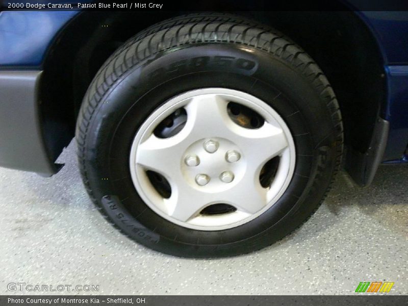 Patriot Blue Pearl / Mist Grey 2000 Dodge Caravan