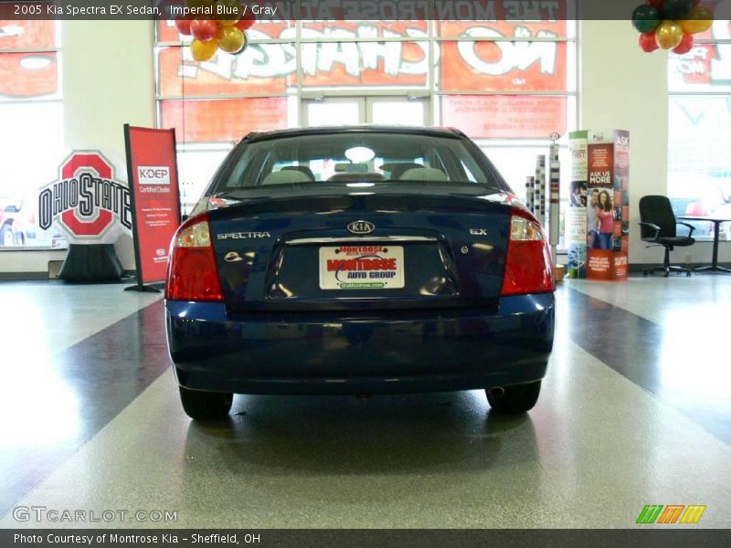 Imperial Blue / Gray 2005 Kia Spectra EX Sedan