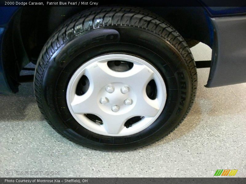 Patriot Blue Pearl / Mist Grey 2000 Dodge Caravan