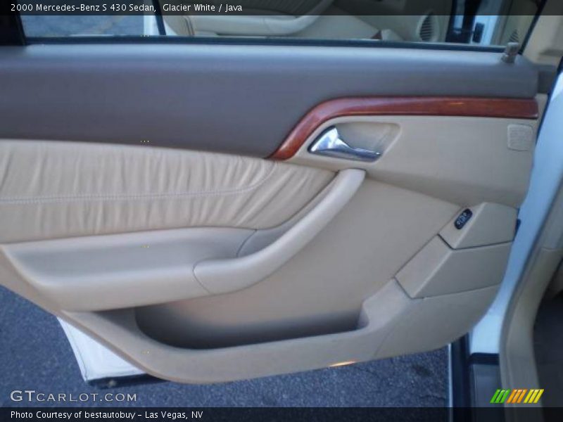 Glacier White / Java 2000 Mercedes-Benz S 430 Sedan