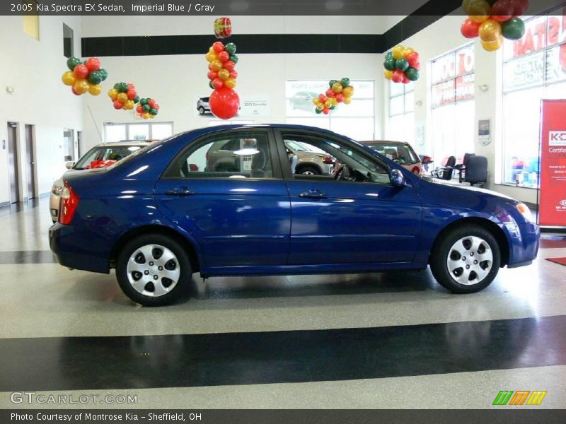 Imperial Blue / Gray 2005 Kia Spectra EX Sedan