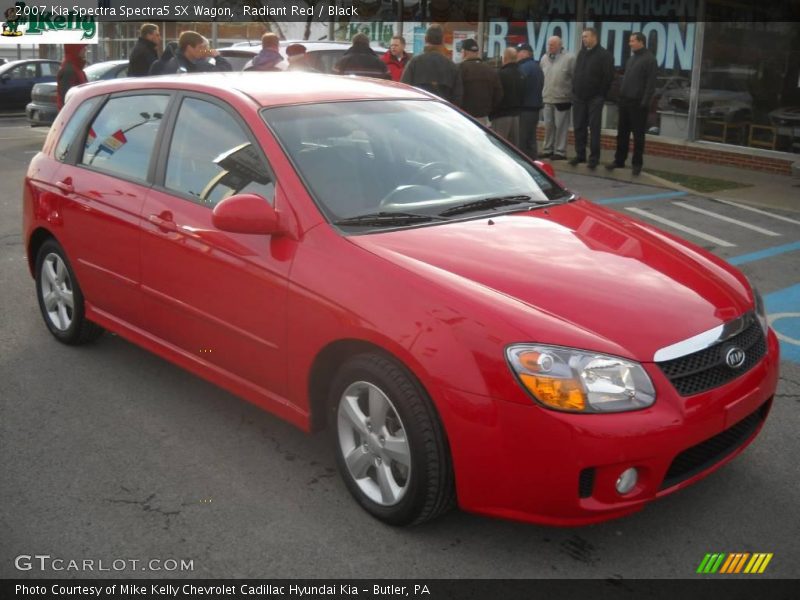 Radiant Red / Black 2007 Kia Spectra Spectra5 SX Wagon