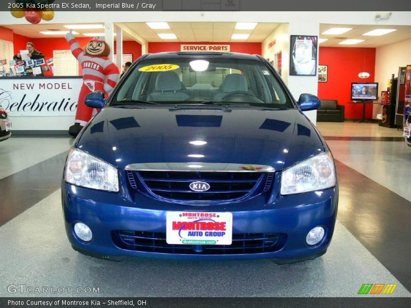 Imperial Blue / Gray 2005 Kia Spectra EX Sedan
