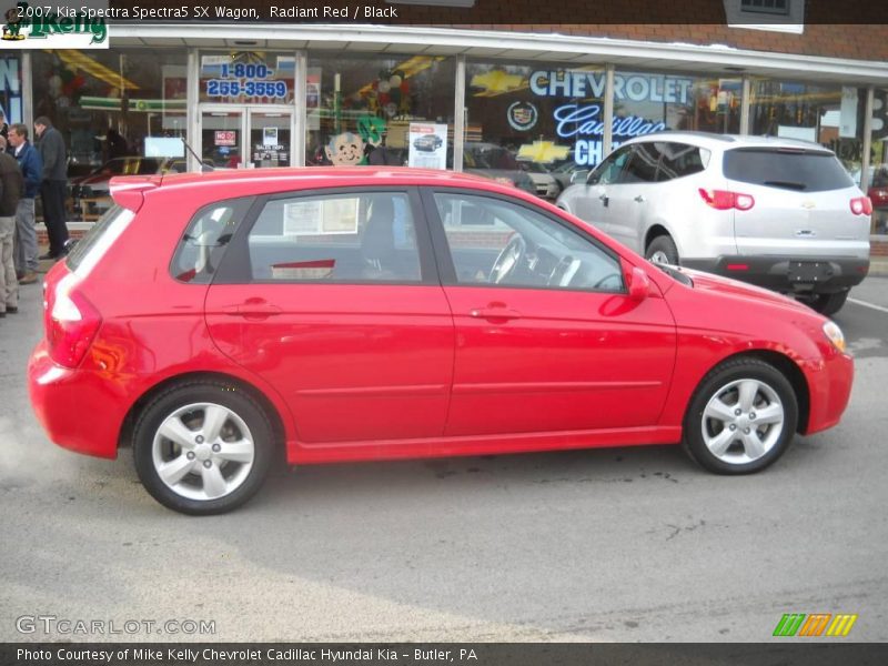 Radiant Red / Black 2007 Kia Spectra Spectra5 SX Wagon