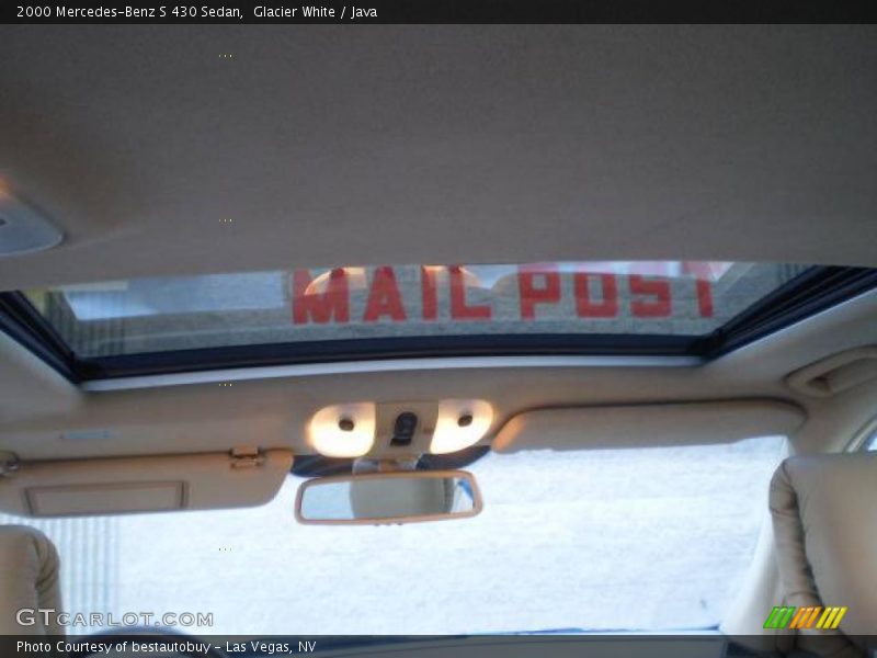 Glacier White / Java 2000 Mercedes-Benz S 430 Sedan
